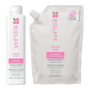 Biolage Color Last Conditioner and Refill Conditioner Set – Protects & Preserves Color Treated Hair, Adds Shine, With Soybean Oil & Stearic Acid, Paraben & Mineral Oil-Free