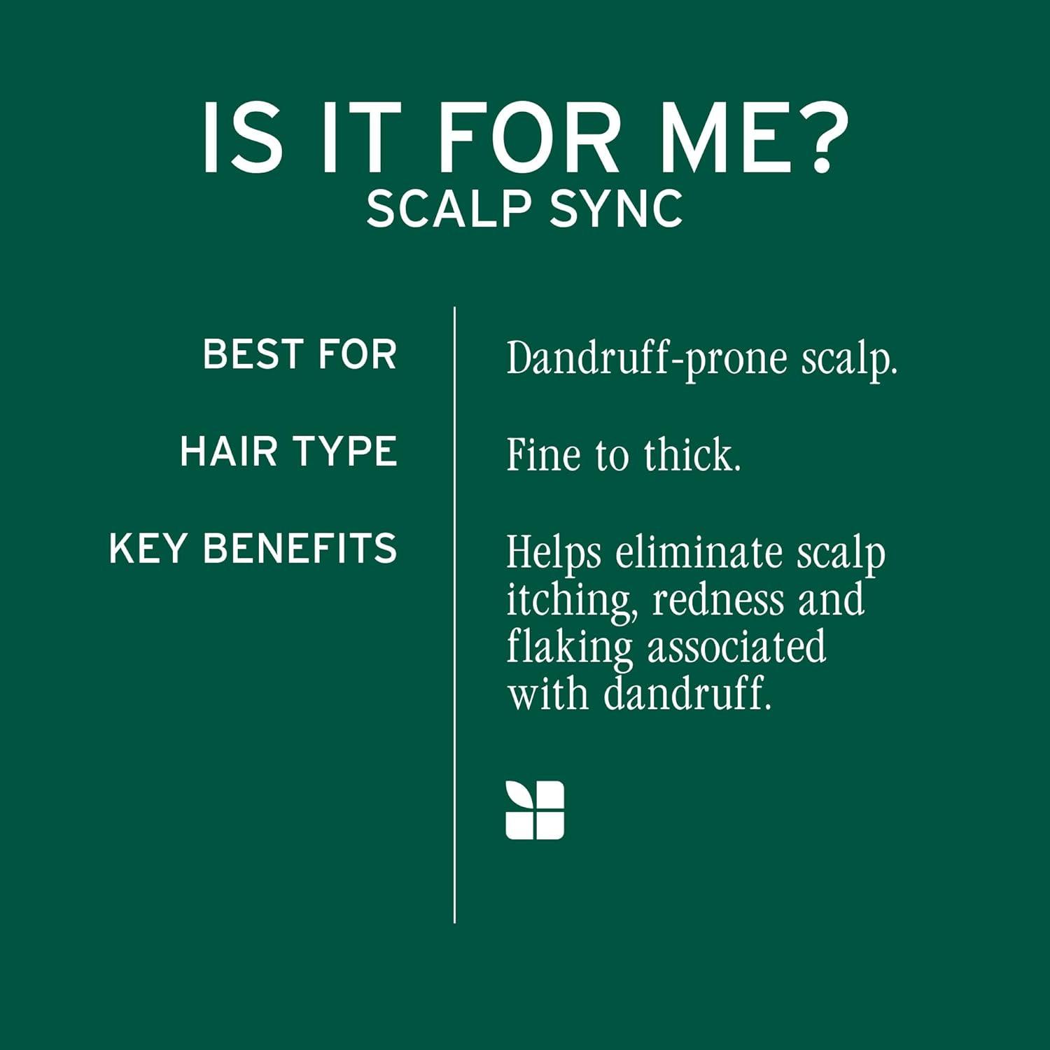 image:imageBiolage Scalp Sync AntiDandruff Shampoo Controls Itchy Scalp Deeply Cleanses Moisturizing Dandruff Treatment With Zinc Pyrithione Vegan amp CrueltyFree 135 Fl Oz135 Fl Oz Pack of 1