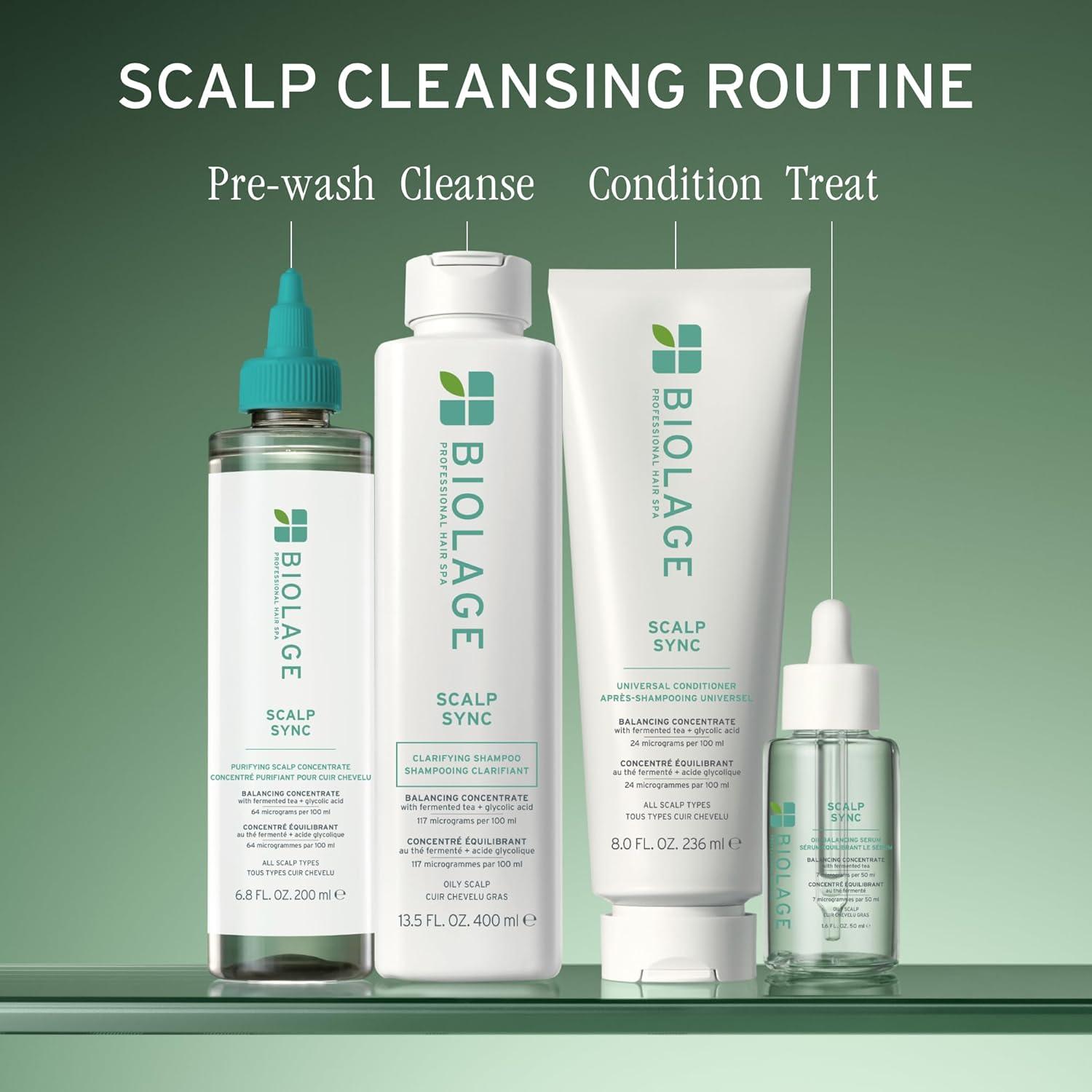 image:imageBiolage Scalp Sync Clarifying Shampoo and Universal Conditioner Set Residue amp Buildup Remover For Oily Scalp Fermented Tea amp Glycolic Acid Vegan amp ParabenFree