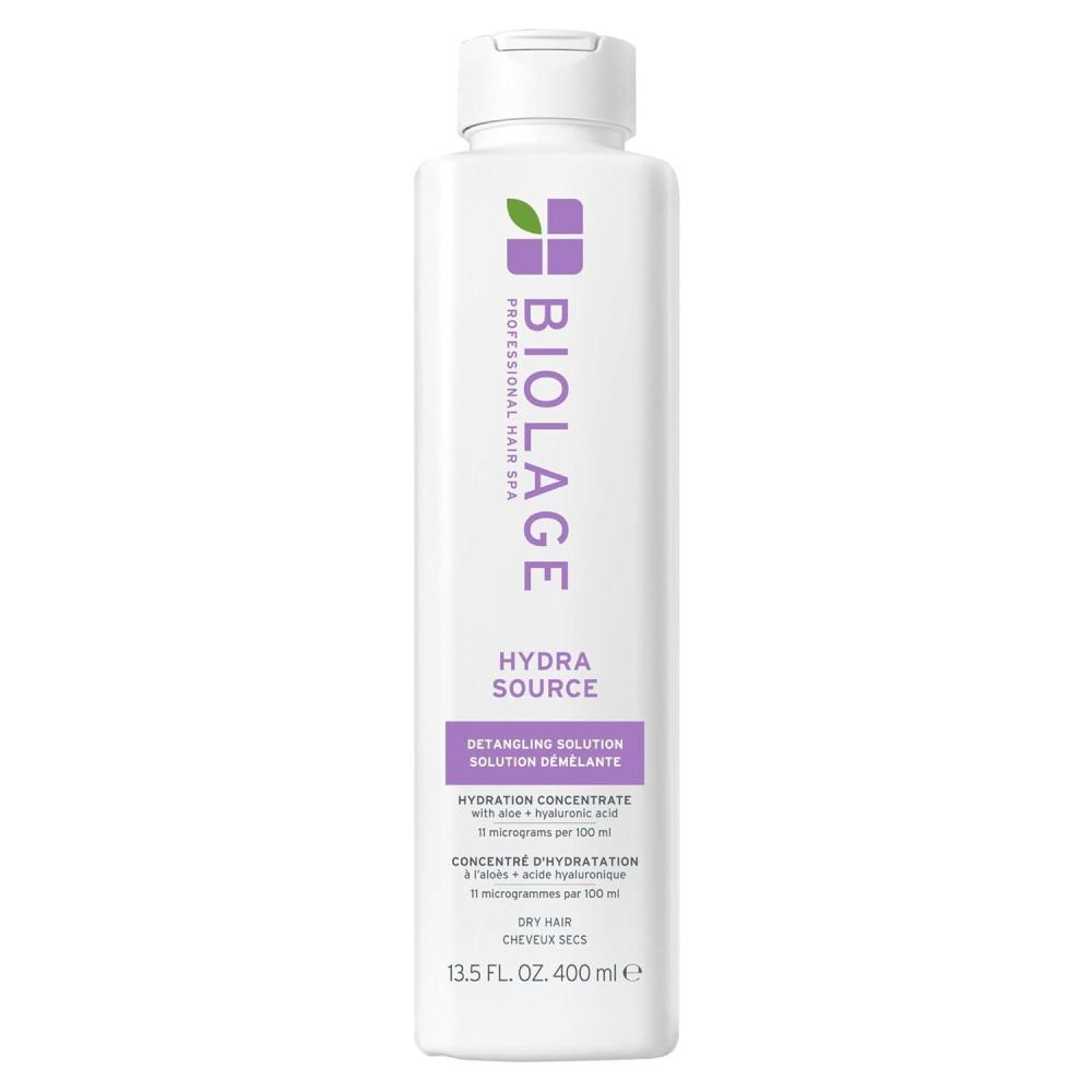 image:imageBIOLAGE Hydra Source Detangling Solution  For Dry Hair Detangles amp Controls Static For Less Frizz amp FlyAways ParabenFree135 Fl Oz Pack of 1