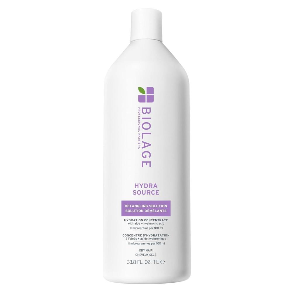 image:imageBIOLAGE Hydra Source Detangling Solution  For Dry Hair Detangles amp Controls Static For Less Frizz amp FlyAways ParabenFree338 Fl Oz Pack of 1