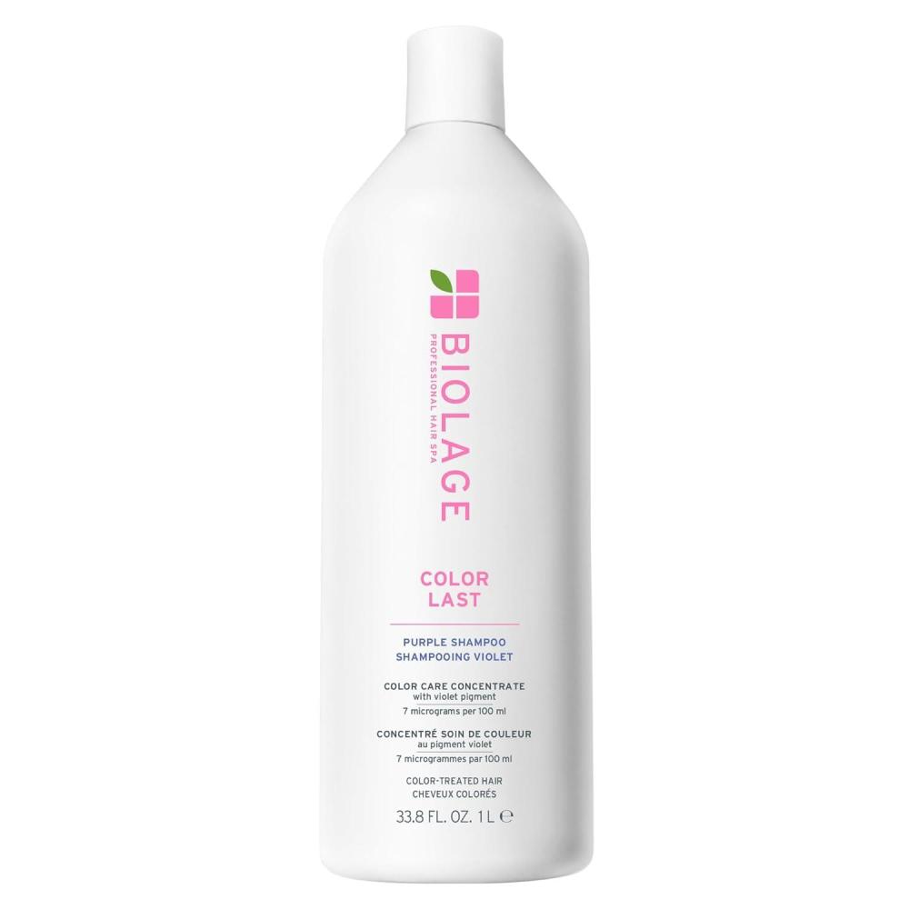 image:imageBiolage Color Last Purple Shampoo  pH Balancing Shampoo for ColorTreated Blonde Hair Neutralizes Brass amp Unwanted Warm Tones Violet Pigments Vegan ParabenFree Packaging May Vary338 Fl Oz Pack of 1