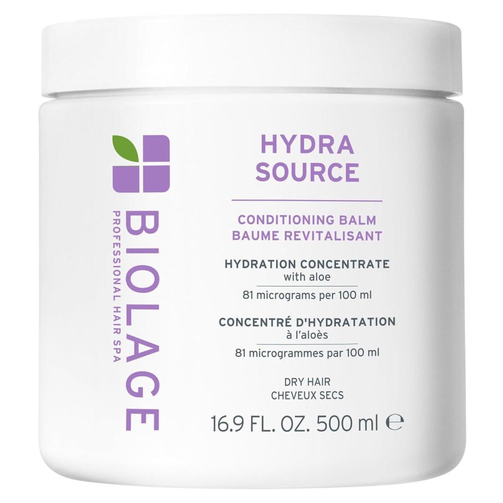 image:imageBiolage Hydra Source Conditioning Balm  Moisturizes Detangles amp Adds Softness For Dry Hair Infused with Fermented Aloe amp MicroFiltered Hyaluronic Acid Vegan amp ParabenFree169 Fl Oz Pack of 1