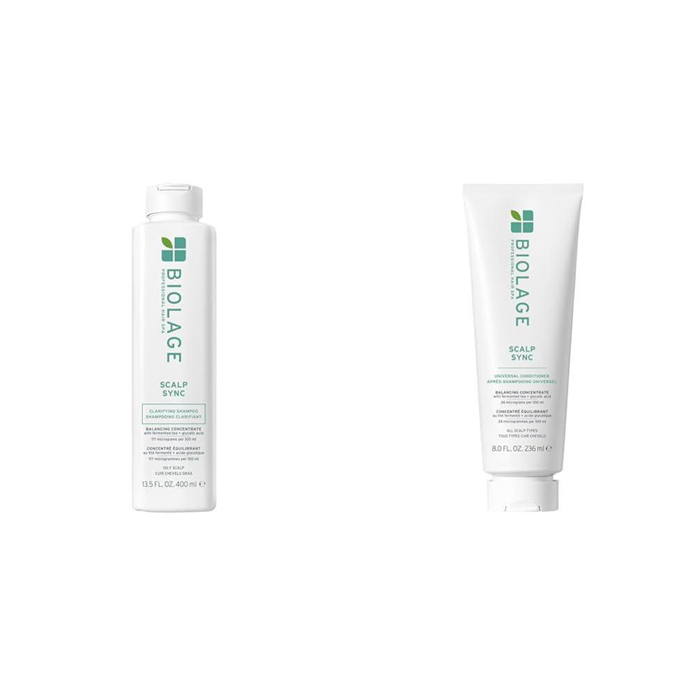 image:imageBiolage Scalp Sync Clarifying Shampoo and Universal Conditioner Set  Residue amp Buildup Remover For Oily Scalp Fermented Tea amp Glycolic Acid Vegan amp ParabenFree