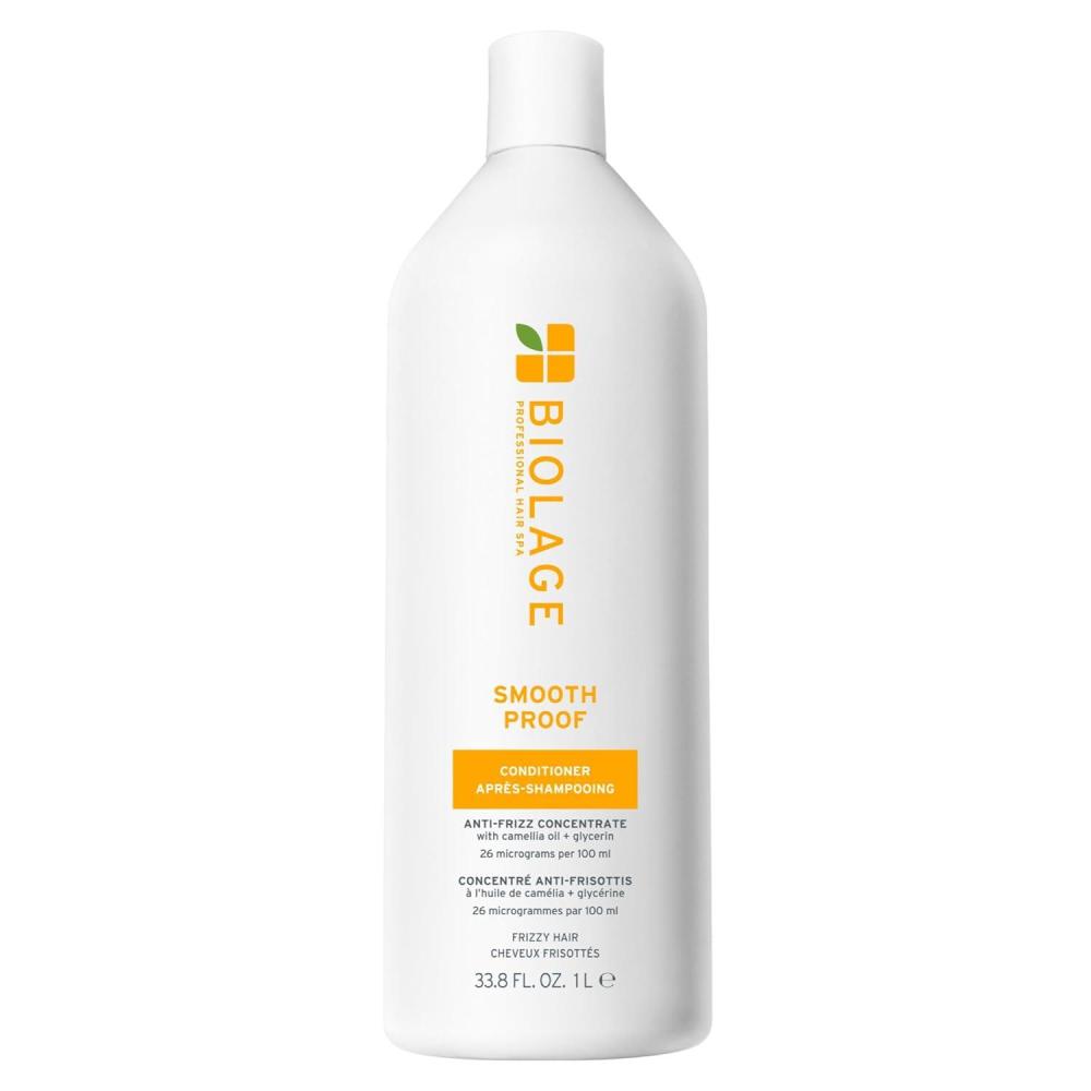 image:imageBiolage Smooth Proof Conditioner  Nourishes amp Smooths Frizzy Hair Detangles Hydrates and Adds Shine Infused with microdosed with Camellia Oil amp Glycerin Vegan amp ParabenFree 8 Fl Oz338 Fl Oz Pack of 1