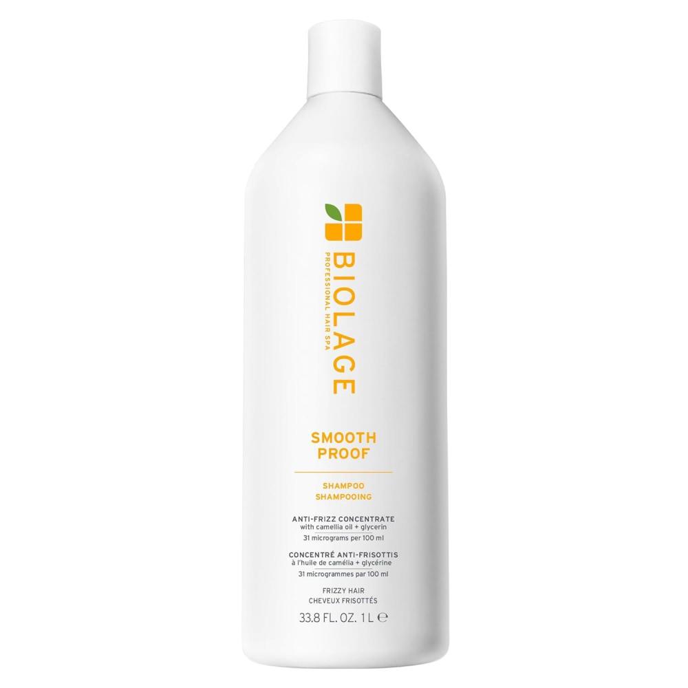 image:imageBiolage Smooth Proof Shampoo  Gently Cleanses and Adds Shine Nourishes Moisturizes amp Tames Frizz For All Frizzy Hair Types With Camellia Oil amp Glycerin Vegan amp ParabenFree 135 Fl Oz338 Fl Oz Pack of 1