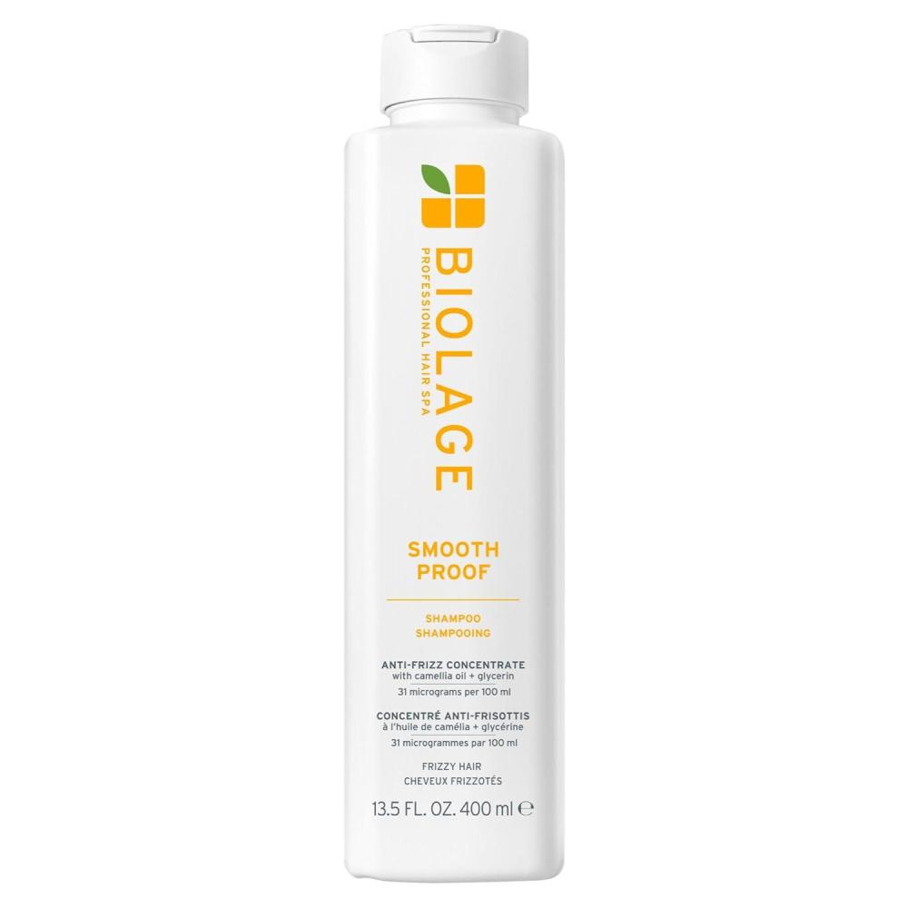 image:imageBiolage Smooth Proof Shampoo  Gently Cleanses and Adds Shine Nourishes Moisturizes amp Tames Frizz For All Frizzy Hair Types With Camellia Oil amp Glycerin Vegan amp ParabenFree 135 Fl Oz135 Fl Oz Pack of 1