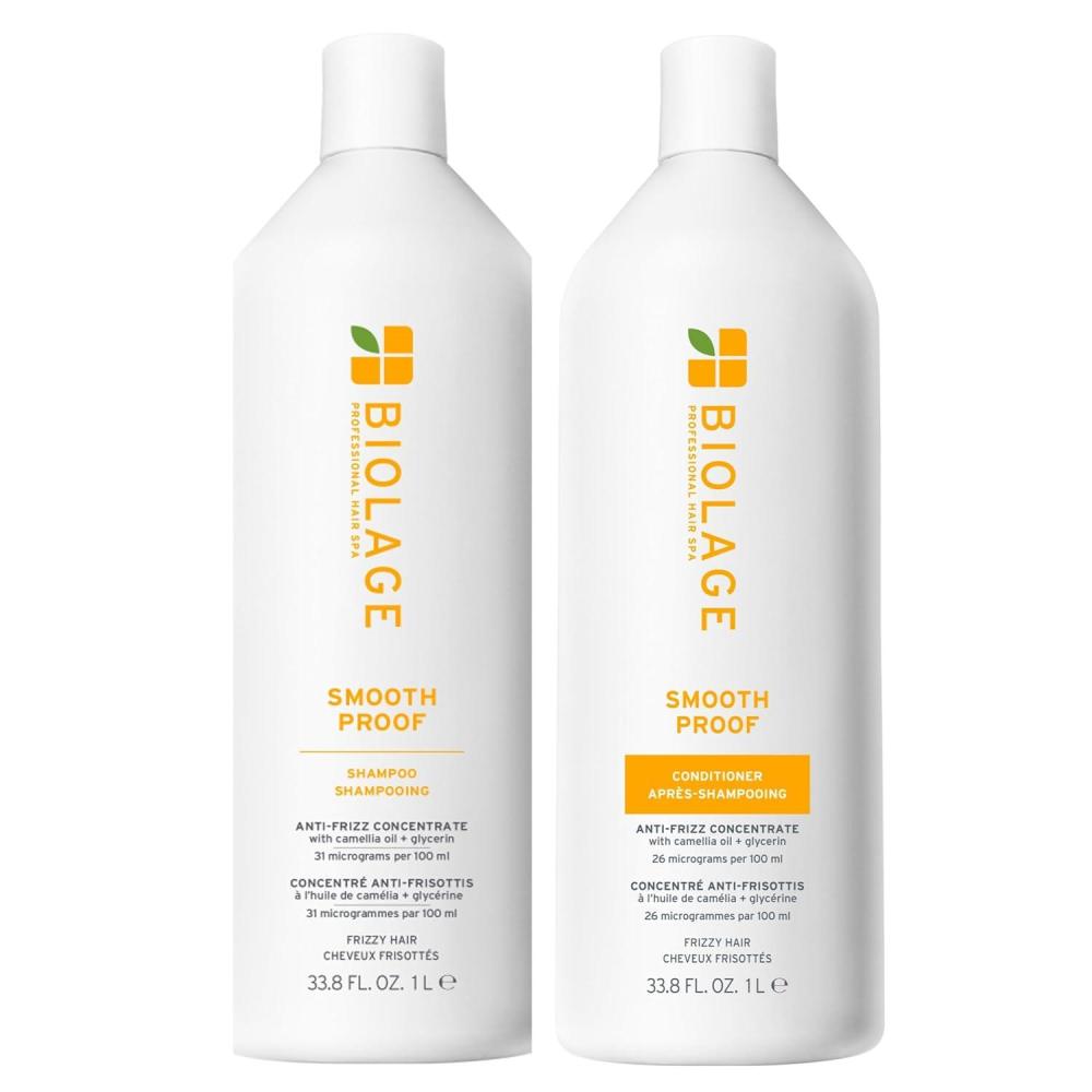 image:imageBiolage Smooth Proof Shampoo amp Conditioner Set For All Frizzy Hair Types Cleanses Smooths amp Controls Frizz Hydrates and Adds Shine Paraben amp SiliconeFree338 Fl Oz