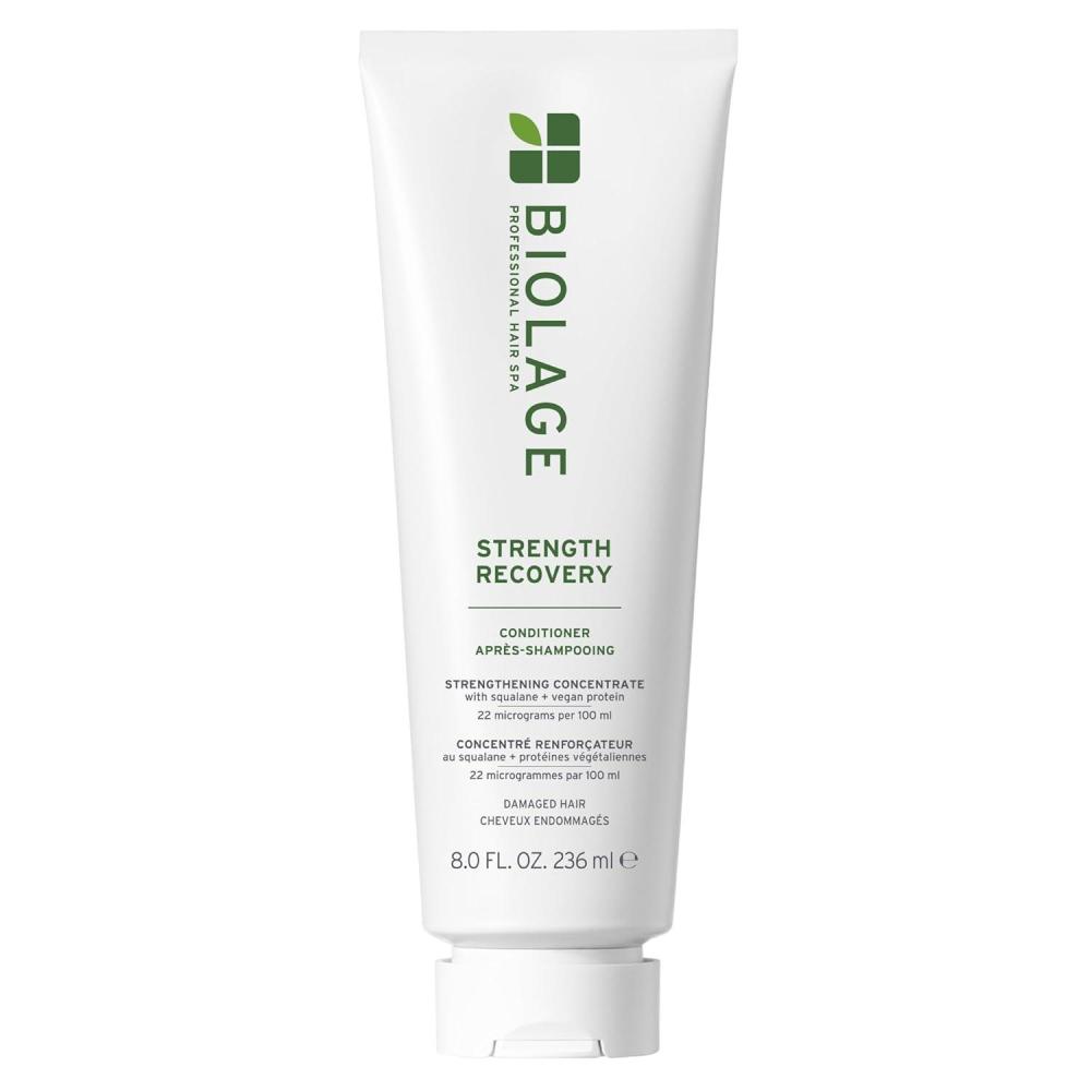 image:imageBiolage Strength Recovery Conditioner  Moisturizes amp Strengthens Damaged Hair Softness amp Shine Hydrates and Repairs Damaged Hair With Olive Squalane amp Vegan Proteins ParabenFree Vegan8 Fl Oz