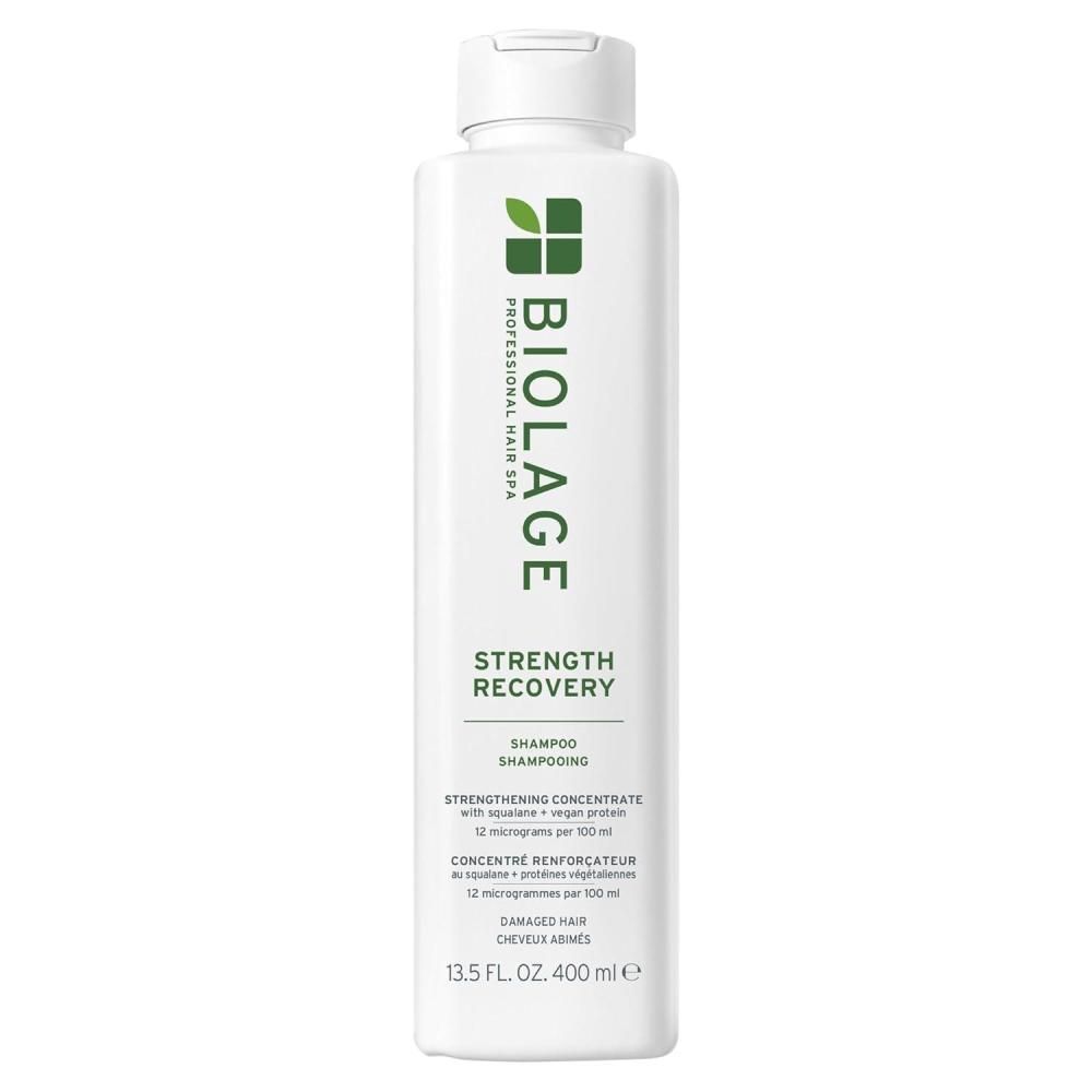 image:imageBiolage Strength Recovery Shampoo Reduces Breakage amp Detangles Instantly Strengthens and Moisturizes For Damaged Hair With Olive Squalane amp Vegan Proteins Paraben amp Mineral OilFree135 Fl Oz Pack of 1
