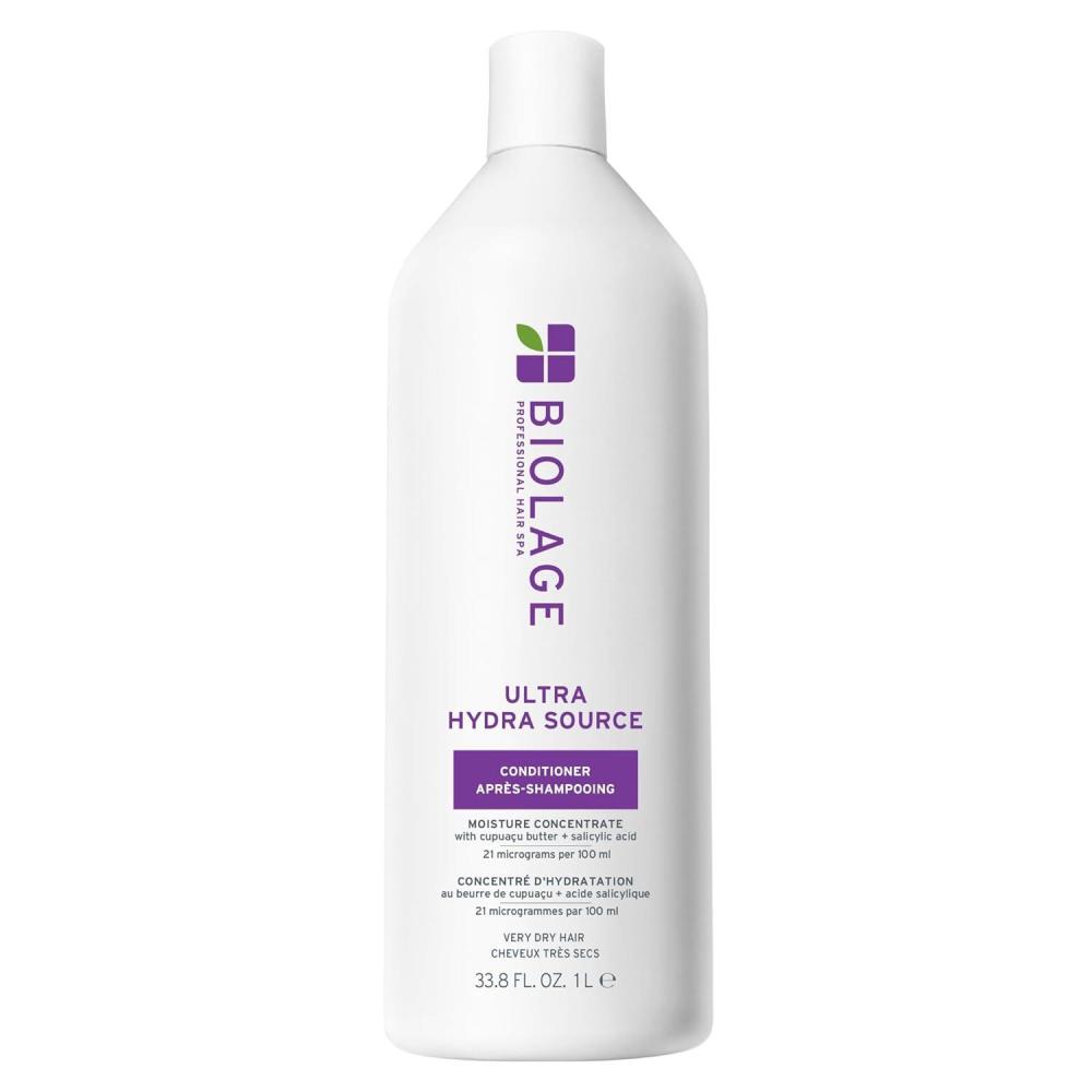 image:imageBiolage Ultra Hydra Source Conditioner  Intensely Condition For Very Dry Thick Coarse Hair Infused with Microdosed with Cupuau Butter amp Salicylic Acid338 Fl Oz Pack of 1