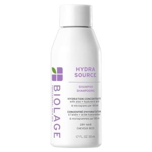 Biolage Hydra Source Shampoo – Softens, Moisturizes & Adds Shine, For Dry Hair, Infused with Micro-Filtered Aloe Vera & Fermented Hyaluronic Acid, Vegan & Paraben-Free(1.7 Fl Oz (Pack of 1))