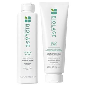 Biolage Scalp Sync Anti-Dandruff Shampoo & Universal Conditioner Set – Targets Dandruff, Controls The Appearance of Flakes & Relieves Scalp Irritation, Scalp Treatment System, Paraben-Free, Vegan(13.5 Fl Oz)