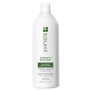 Biolage Strength Recovery Conditioner – Moisturizes & Strengthens Damaged Hair, Softness & Shine, Hydrates and Repairs Damaged Hair, With Olive Squalane & Vegan Proteins, Paraben-Free, Vegan(33.8 Fl Oz)