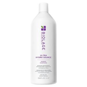 Biolage Ultra Hydra Source Shampoo – Deeply Moisturizes and Hydrates Very Dry Hair, Cleanses and Tames Frizz, For Thick, Coarse Hair, Infused with Cupuaçu Butter & Salicylic Acid, 13.5 Fl Oz(33.8 Fl Oz (Pack of 1))