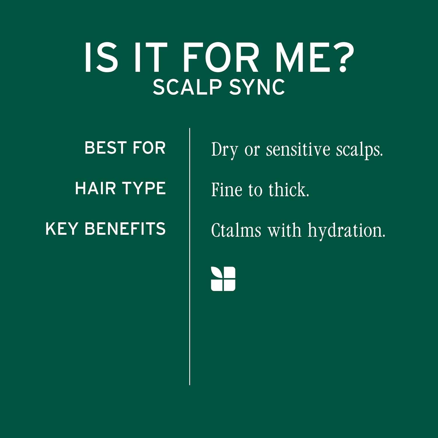 image:imageBiolage Scalp Sync Calming Shampoo Gently Cleanses Dry amp Sensitive Scalps Hydrates amp Soothes Fermented Tea Blend amp Glycolic Acid Vegan amp ParabenFree338 Fl Oz