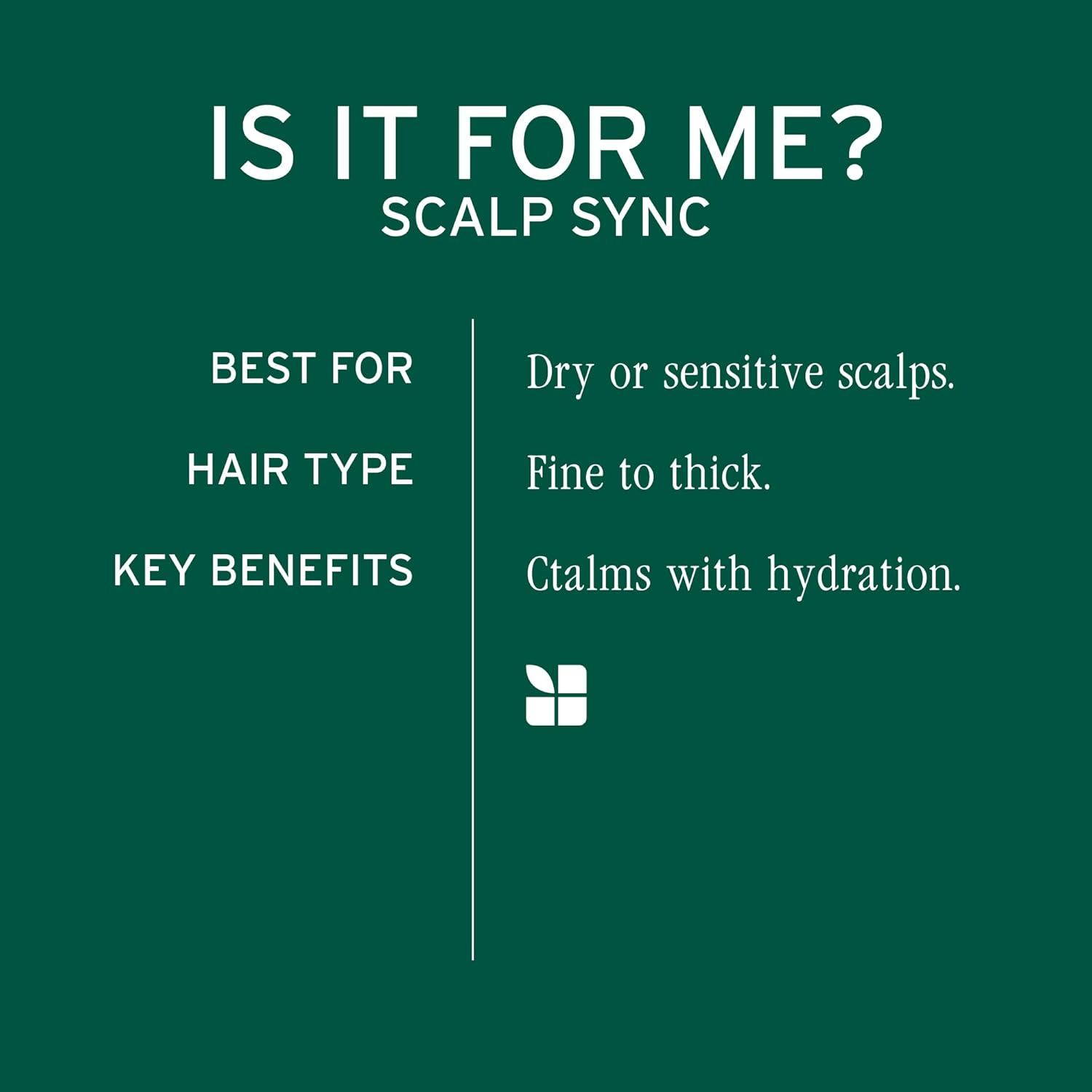 image:imageBiolage Scalp Sync Calming Shampoo amp Universal Conditioner Set Calms amp Hydrates Dry or Irritated Scalp Paraben amp SiliconeFree For Sensitivity Control Vegan amp CrueltyFree 338 Fl Oz