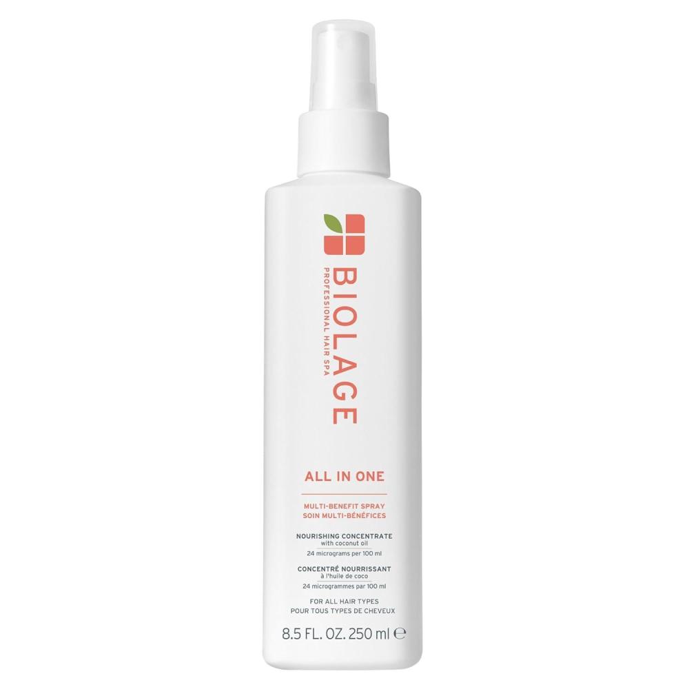 image:imageBiolage AllInOne MultiBenefit Spray  LeaveIn Treatment Heat Protectant Shine Frizz Control For All Hair Types Coconut Oil Vegan amp ParabenFree85 Fl Oz Pack of 1