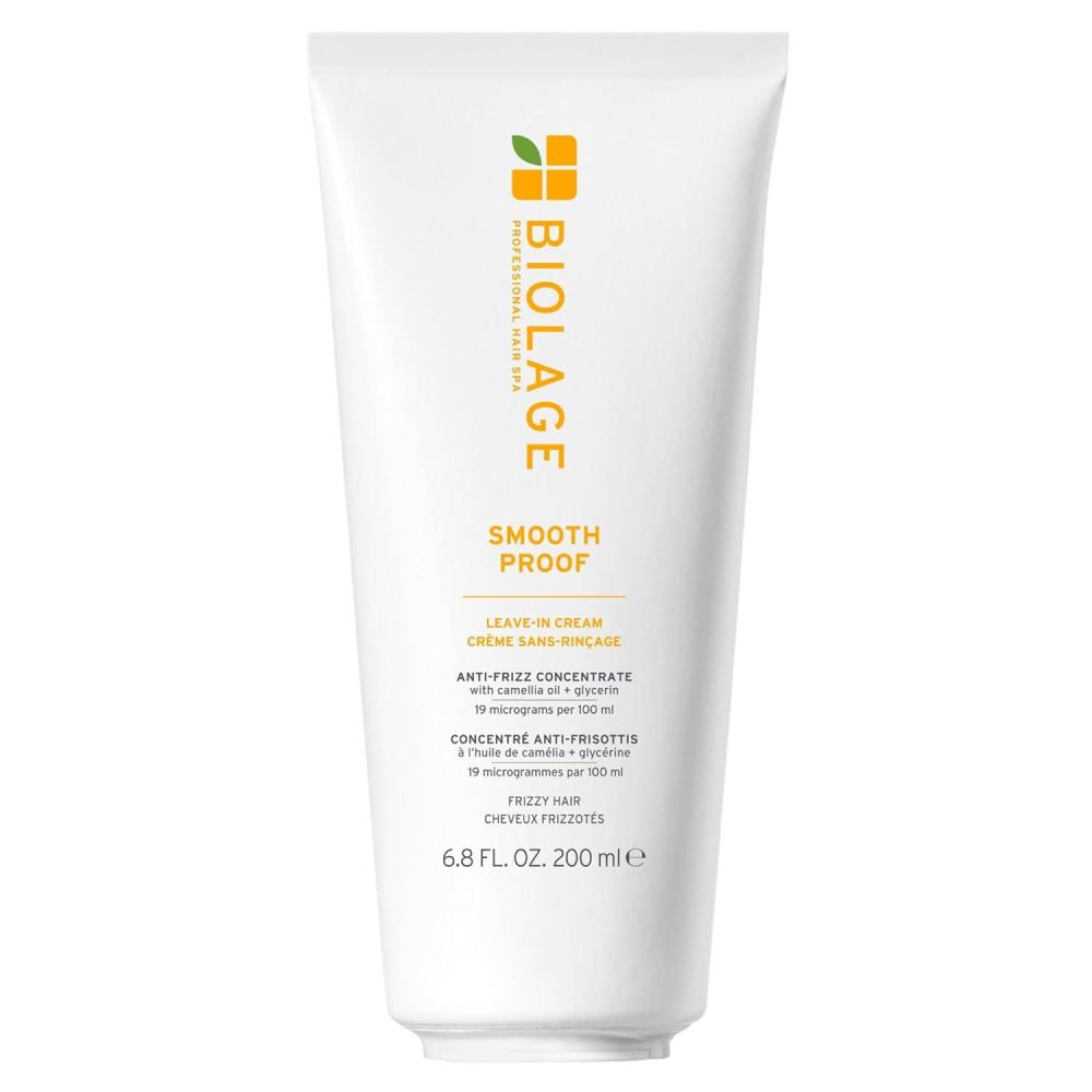 image:imageBiolage Smooth Proof LeaveIn Cream  Frizz Control amp Manageability AntiFrizz LeaveIn Infused with microdosed with Camellia Oil amp Glycerin Vegan amp ParabenFree68 Fl Oz Pack of 1
