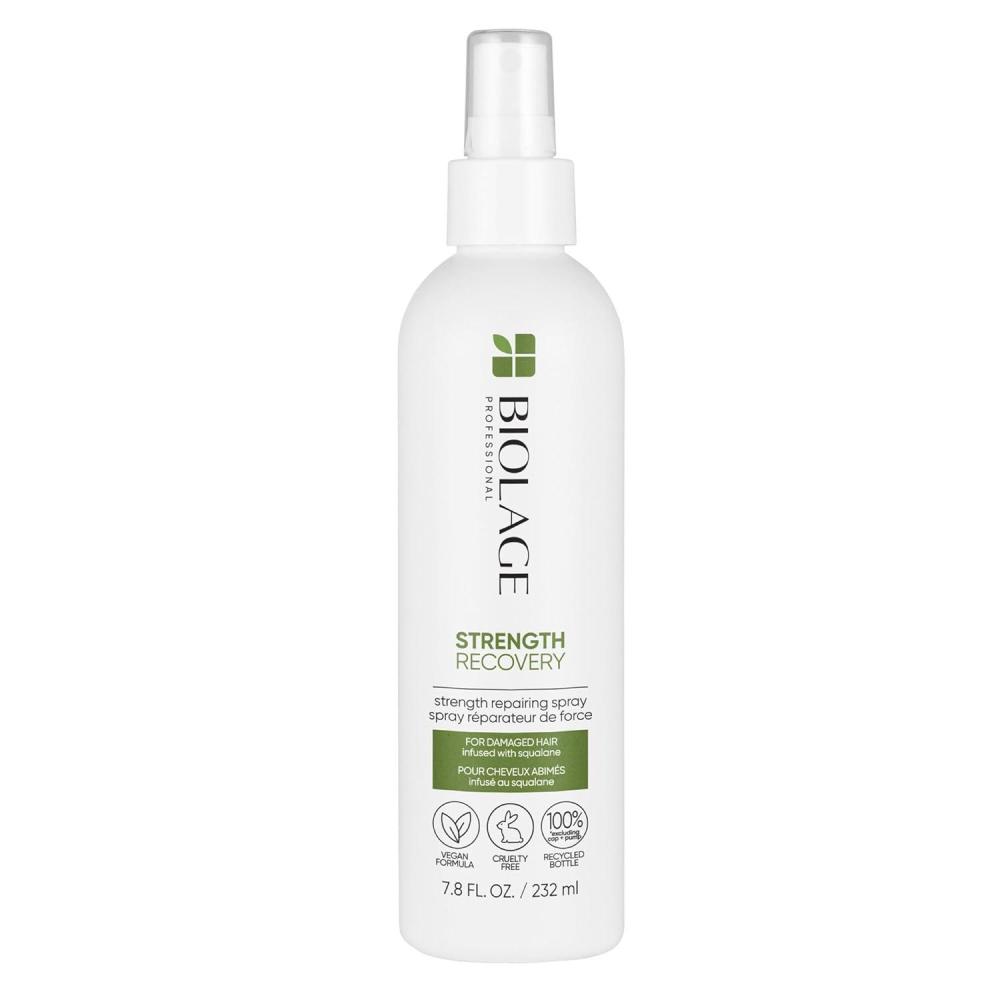 image:imageBiolage Strength Recovery Repairing Spray  LeaveIn Treatment Strengthens amp Repairs Damaged Hair Heat Protectant Detangling LeaveIn Treatment With Olive Squalane amp Vegan Proteins78 Ounce Pack of 1