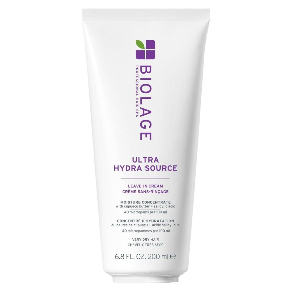 image:imageBiolage Ultra Hydra Source LeaveIn Cream  Moisturizes amp Controls Frizz For Very Dry Thick Hair Infused with Microdosed with Cupuau Butter amp Salicylic Acid