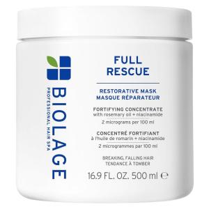 Biolage Full Rescue Restorative Hair Mask for Thin Hair – Strengthens & Conditions for Fuller-Looking Hair, Rosemary Oil & Niacinamide, Vegan & Cruelty-Free, Silicone-Free, 16.9 Fl Oz