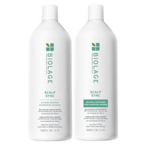 Biolage Scalp Sync Calming Shampoo & Universal Conditioner Set – Calms & Hydrates Dry or Irritated Scalp, Paraben & Silicone-Free, For Sensitivity Control, Vegan & Cruelty-Free, 33.8 Fl Oz