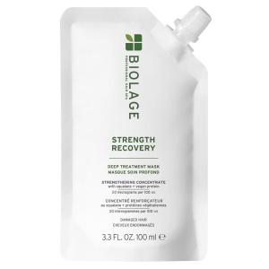 Biolage Strength Recovery Deep Treatment – Instantly Nourishes & Protects, Fortifies Strands, Reduces Breakage, With Olive Squalane & Proteins, Vegan, Paraben-Free